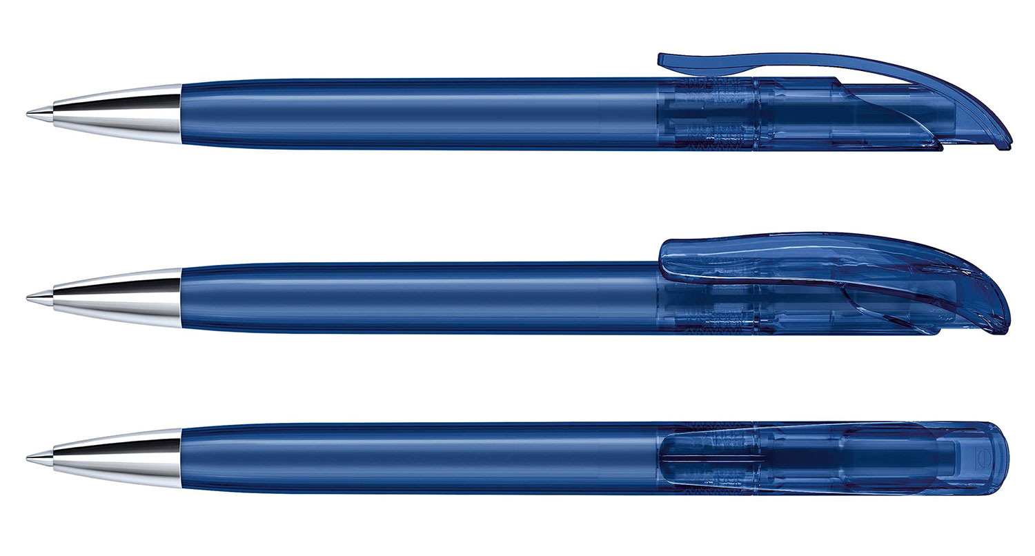 Senator Kugelschreiber Challenger MT Dunkelblau Clear