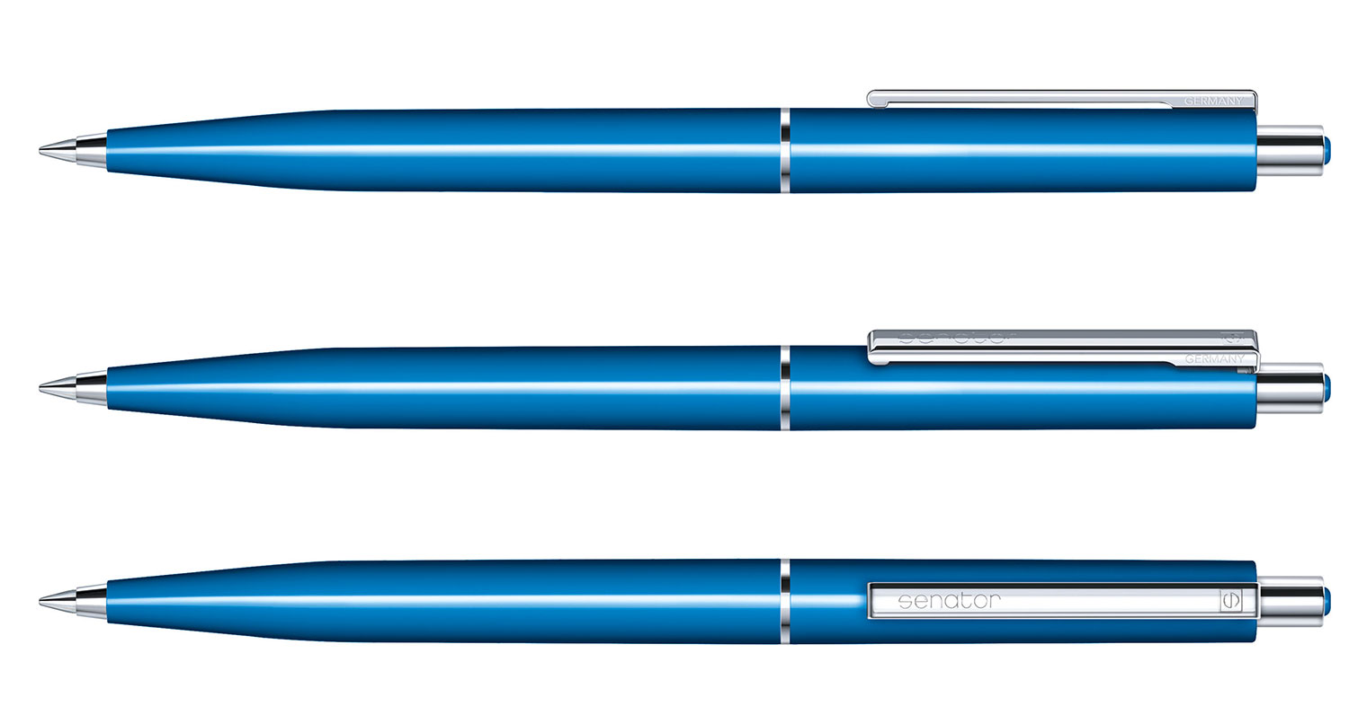 Senator Kugelschreiber Point Blau Poliert