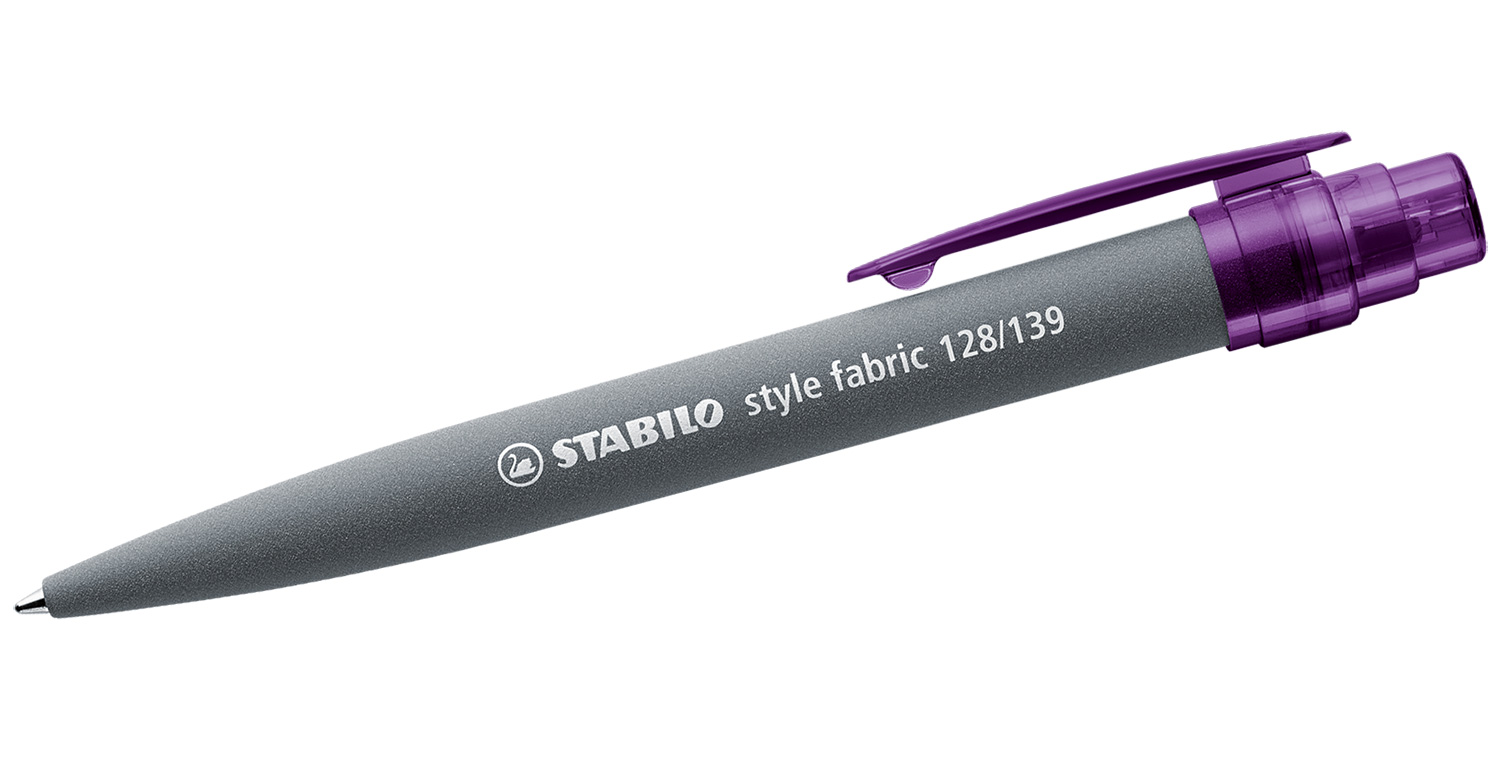 STABILO Kugelschreiber style fabric Lila