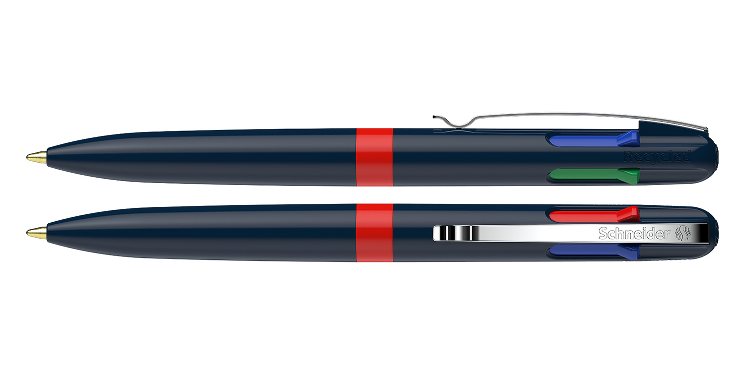 Schneider Kugelschreiber Take 4 Promo Tiefblau-Rot