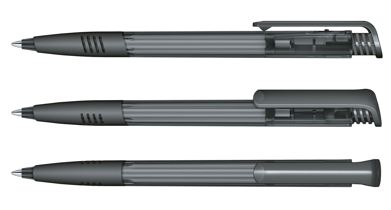 Senator Kugelschreiber Super Hit Dunkelgrau Clear SG