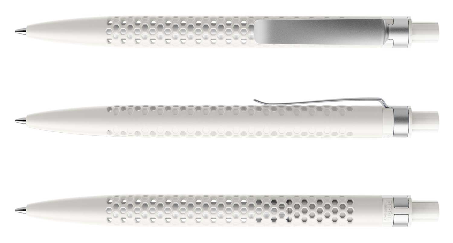 Prodir Kugelschreiber QS40 PMS M02 Weiss Matt Metall-Clip