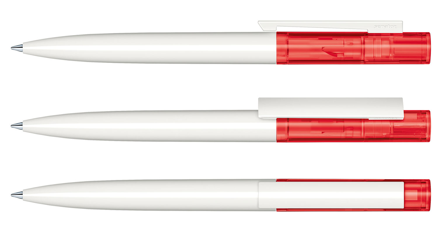 Senator Kugelschreiber Headliner Basic Rot Clear