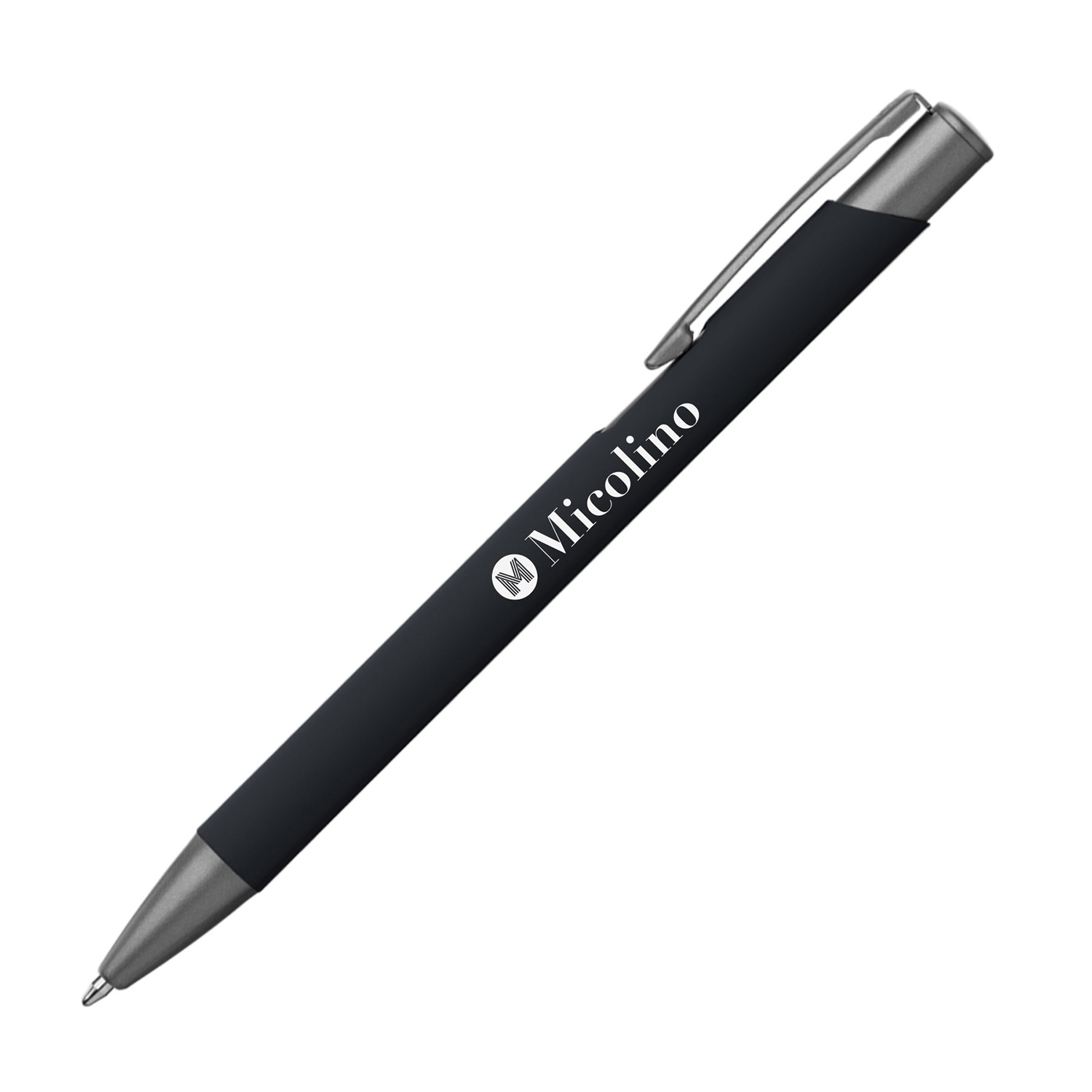 Goldstar Kugelschreiber Crosby Gunmetal Soft-Touch Schwarz