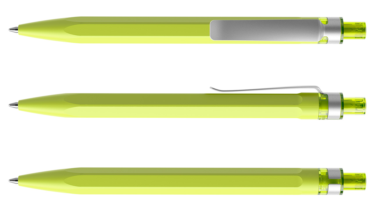 Prodir Kugelschreiber QS50 PMS M66 Gelbgrün Matt Metall-Clip
