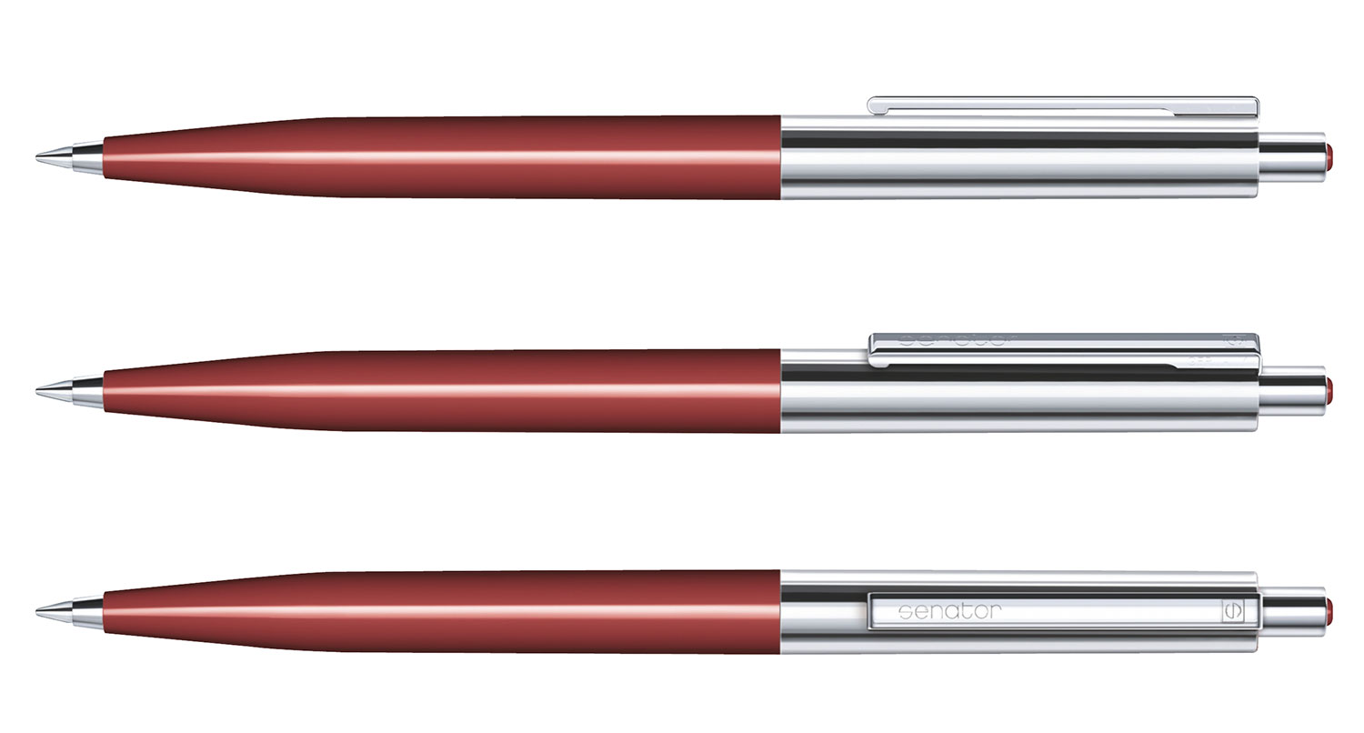 Senator Kugelschreiber Point Metall Rot Poliert