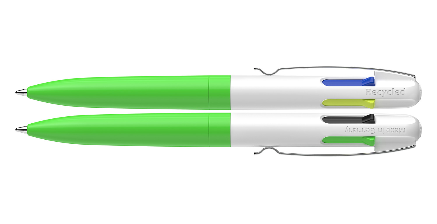 Schneider Kugelschreiber Take 4 Neon Promo Neongrün-Weiß