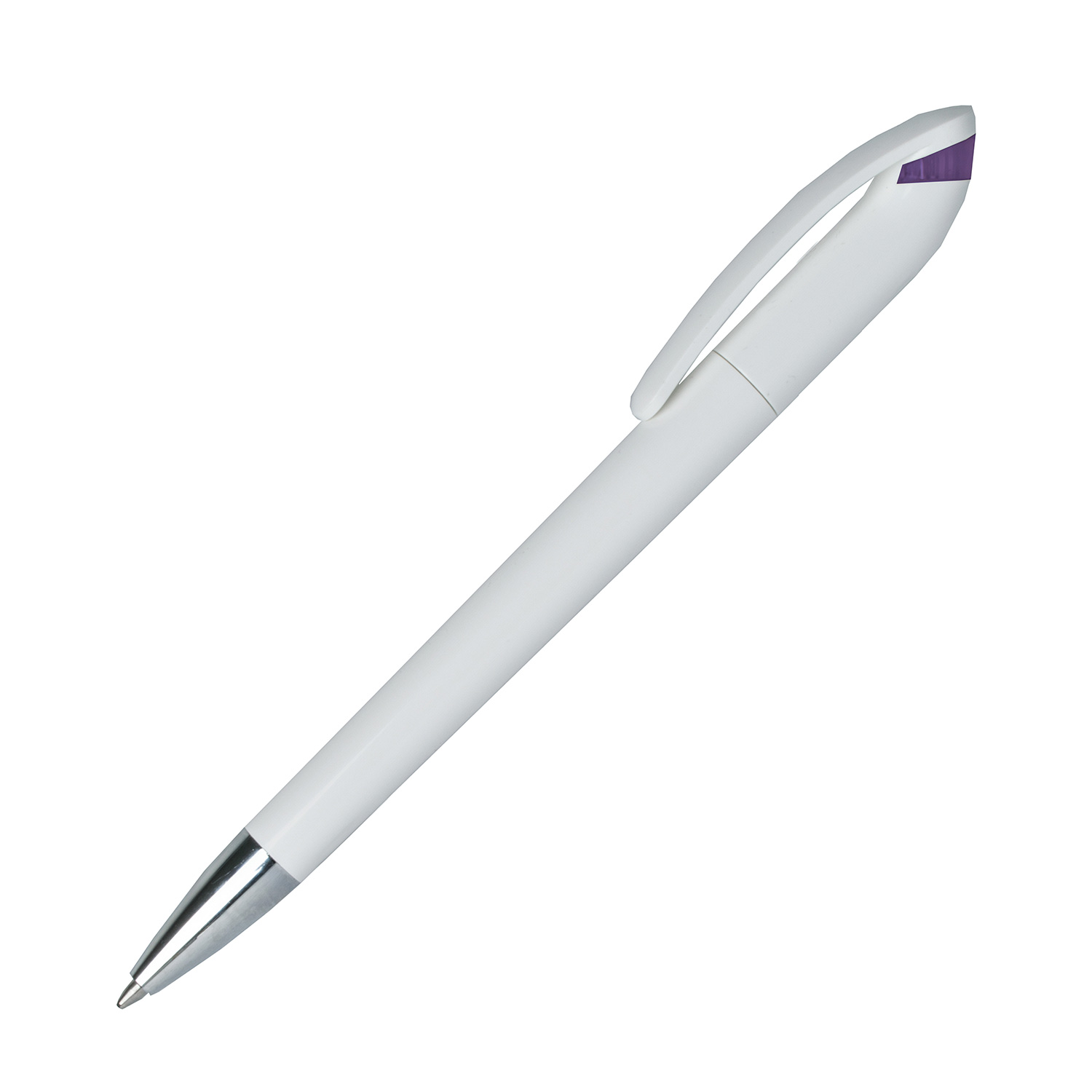 Burger Swiss Pen Kugelschreiber Beo Identity 213 Weiß - Transparent Violet