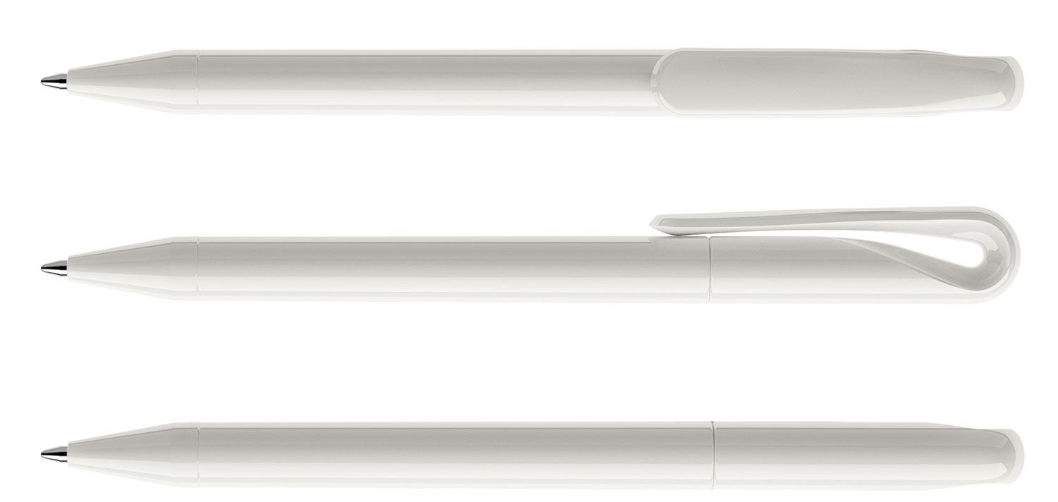 Prodir Kugelschreiber DS1 TPP P02 Weiss Poliert