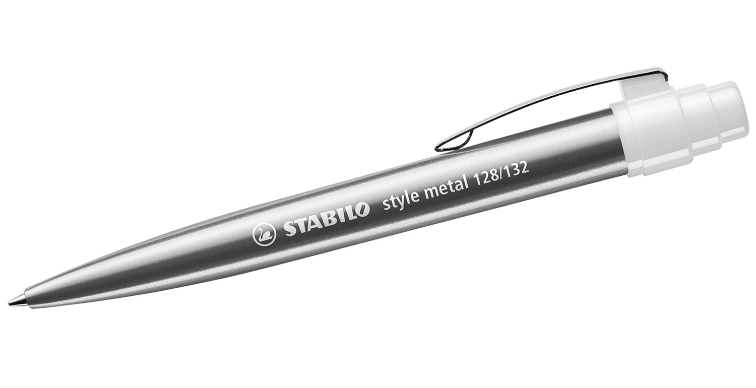 STABILO Kugelschreiber style metal Weiß