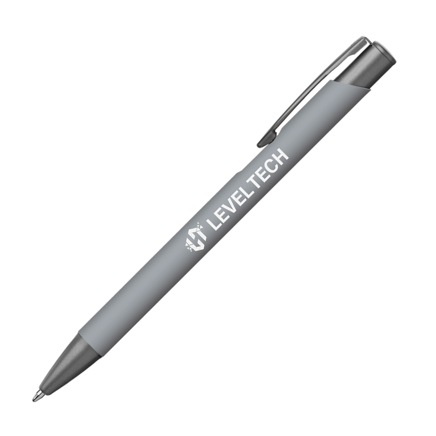 Goldstar Kugelschreiber Crosby Gunmetal Soft-Touch Hellgrau