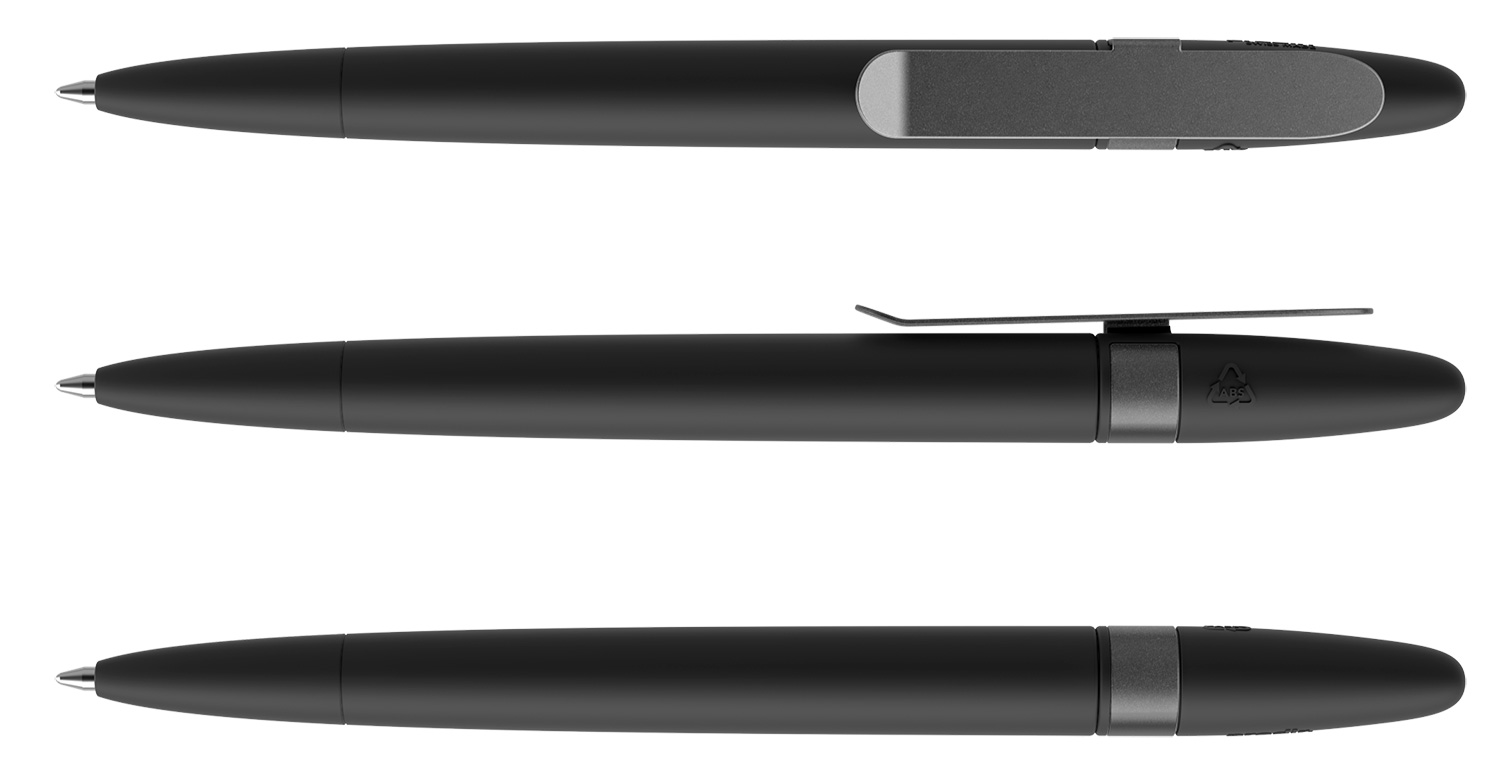 Prodir Kugelschreiber DS5 TSR R75 S75 Schwarz Soft-Touch Metall-Clip Graphit