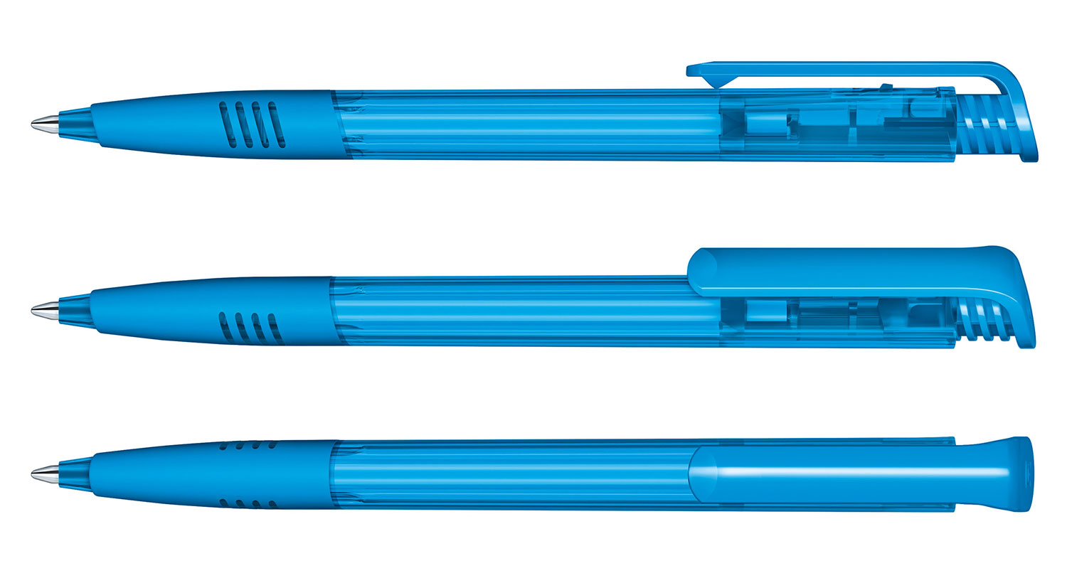 Senator Kugelschreiber Super Hit Hellblau Clear SG