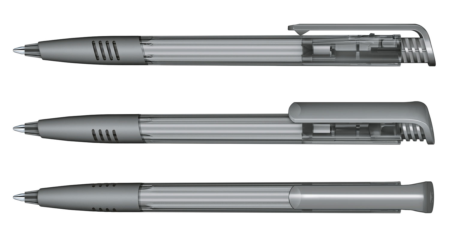 Senator Kugelschreiber Super Hit Grau Clear SG