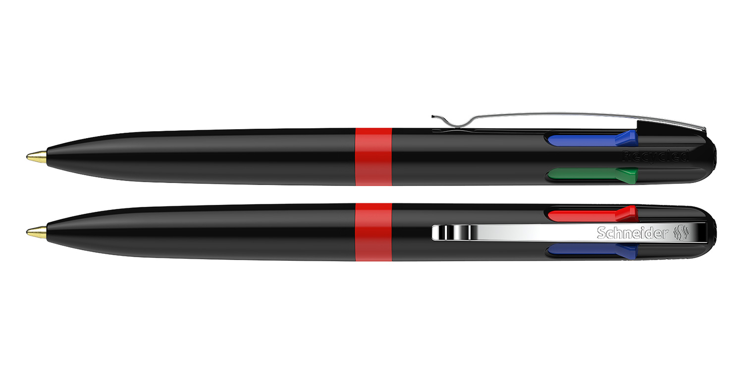 Schneider Kugelschreiber Take 4 Promo Schwarz-Rot