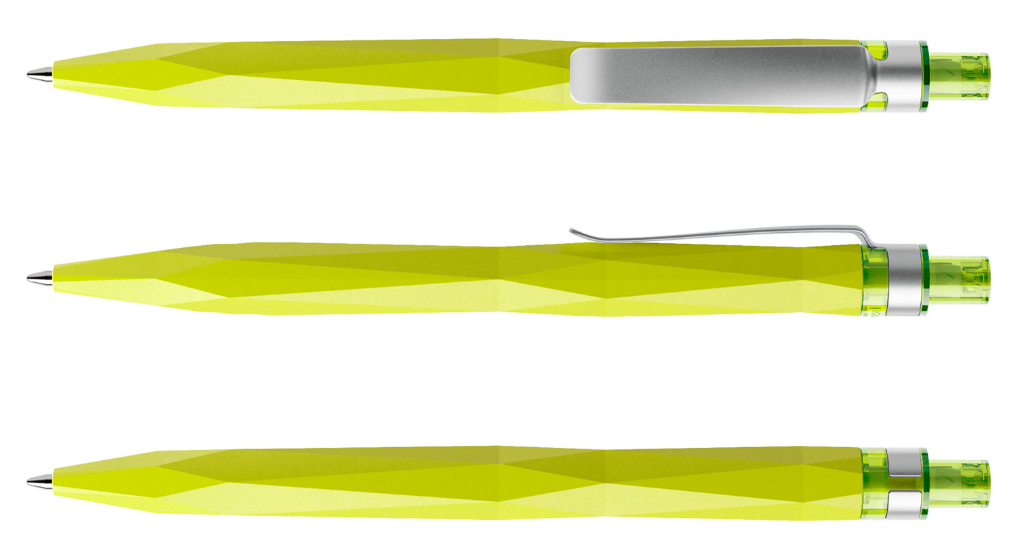 Prodir Kugelschreiber QS20 PMS M66 Gelbgrün Matt Metall-Clip