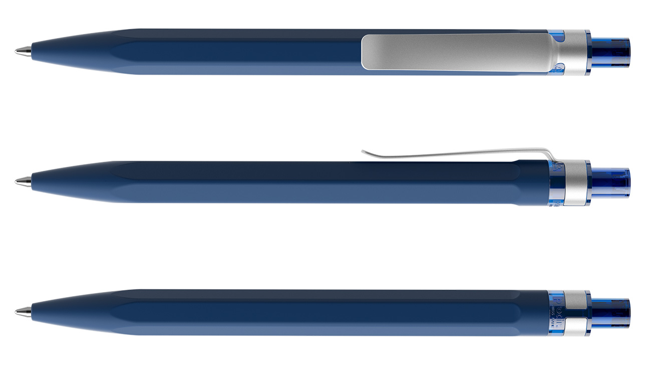 Prodir Kugelschreiber QS50 PRS R62 Blau Soft-Touch Metall-Clip