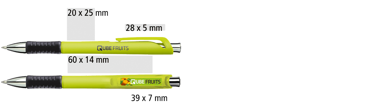 Heypen Kugelschreiber Stabilo concept cashmere Druckflächen