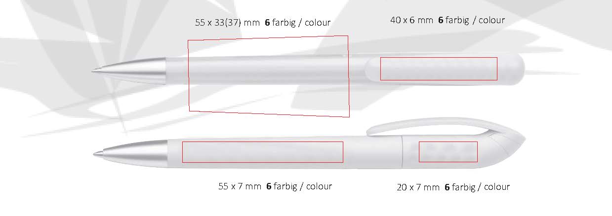 Heypen Kugelschreiber Burger Swiss Pen Beo Druckflächen
