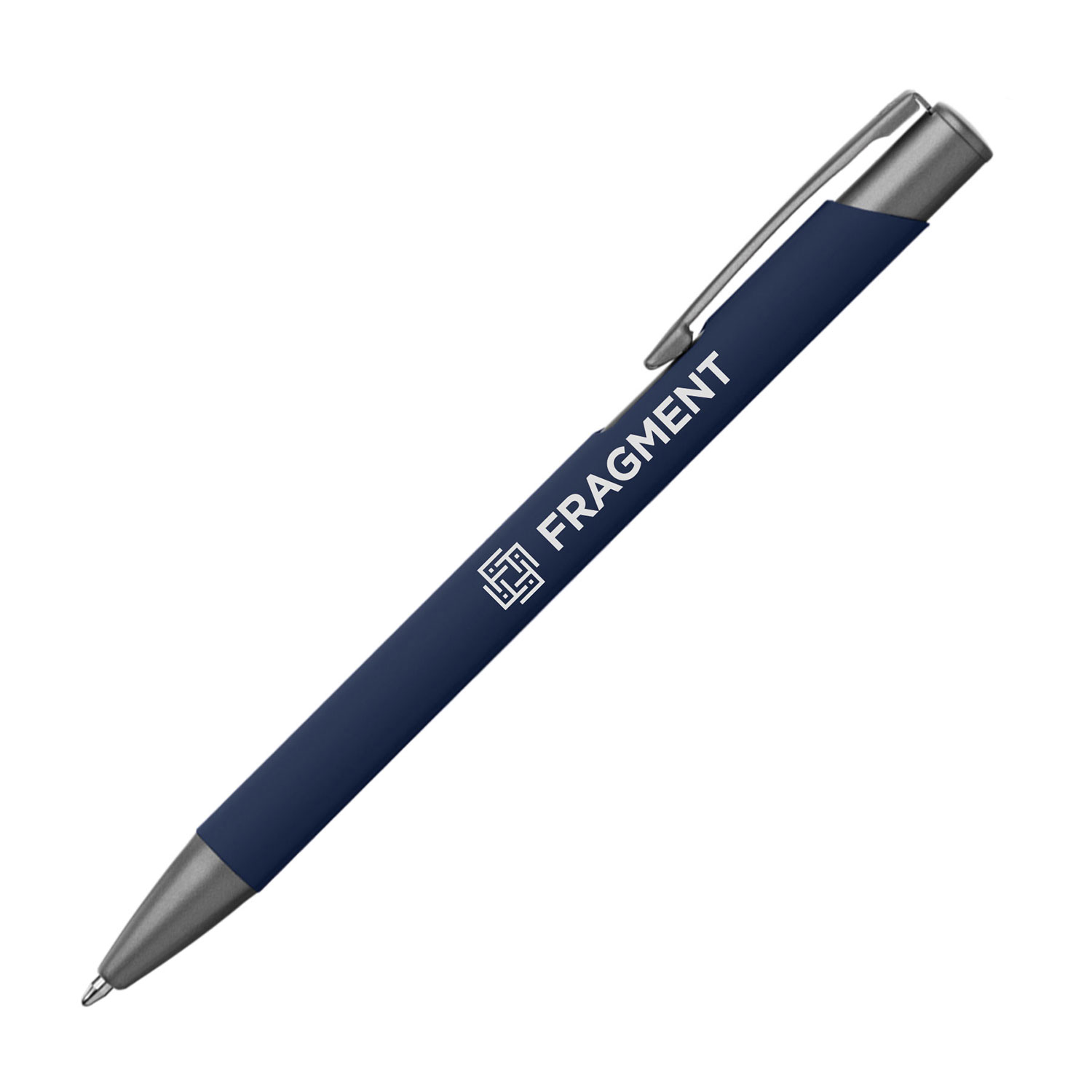 Goldstar Kugelschreiber Crosby Gunmetal Soft-Touch Navyblau