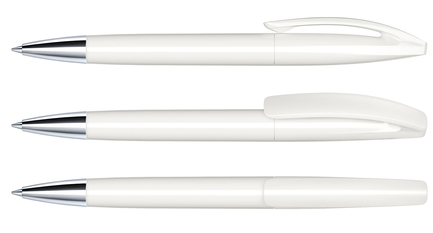Senator Kugelschreiber Bridge MT Weiss Poliert