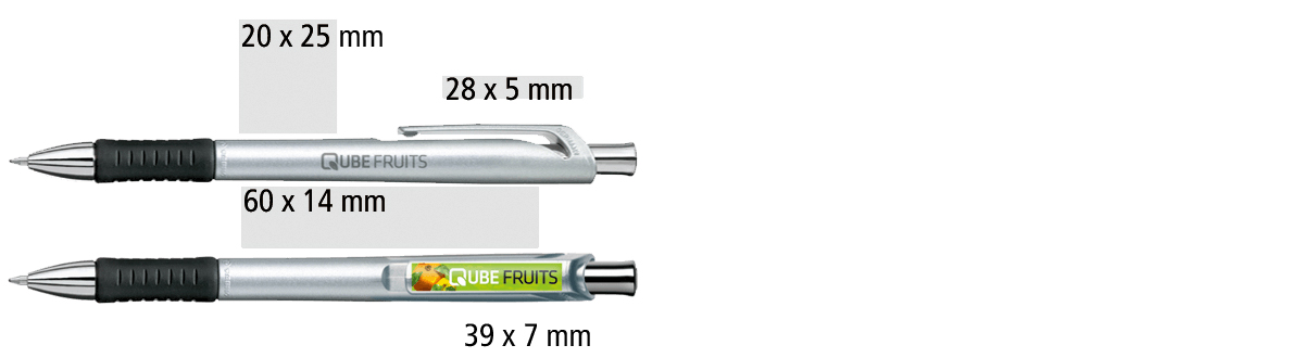 Heypen Kugelschreiber STABILO concept spotlight Druckflächen