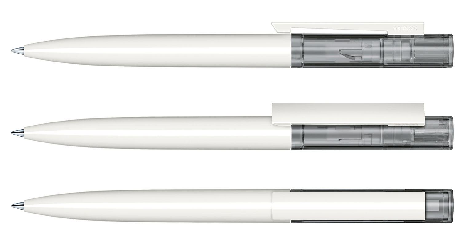 Senator Kugelschreiber Headliner Basic Grau Clear