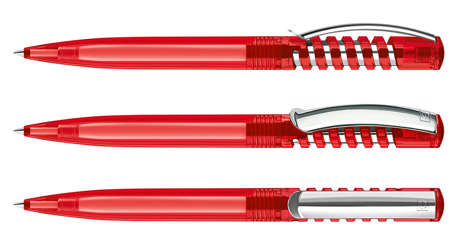 Senator Kugelschreiber New Spring MC Rot Clear