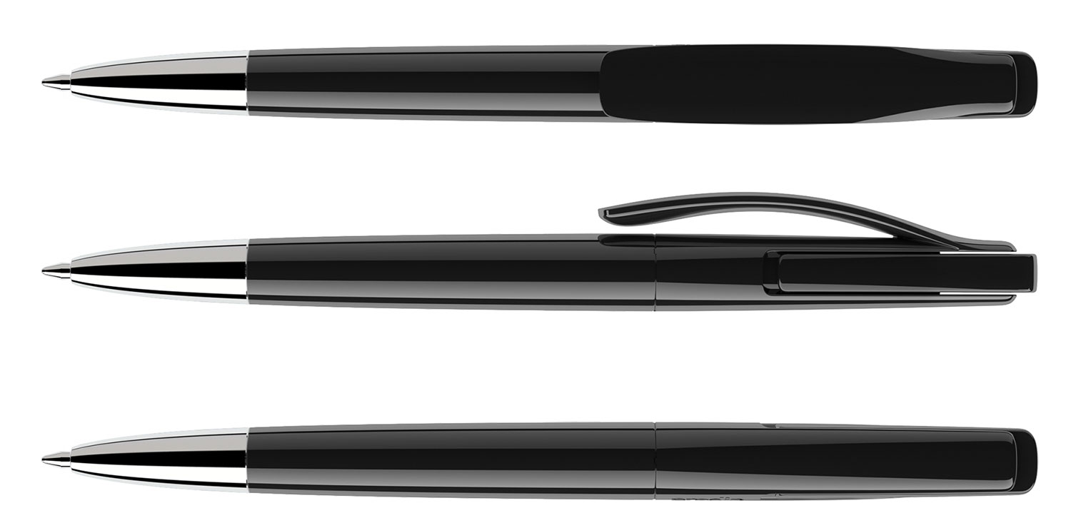 Prodir Kugelschreiber DS2 PPC P75 Schwarz Poliert