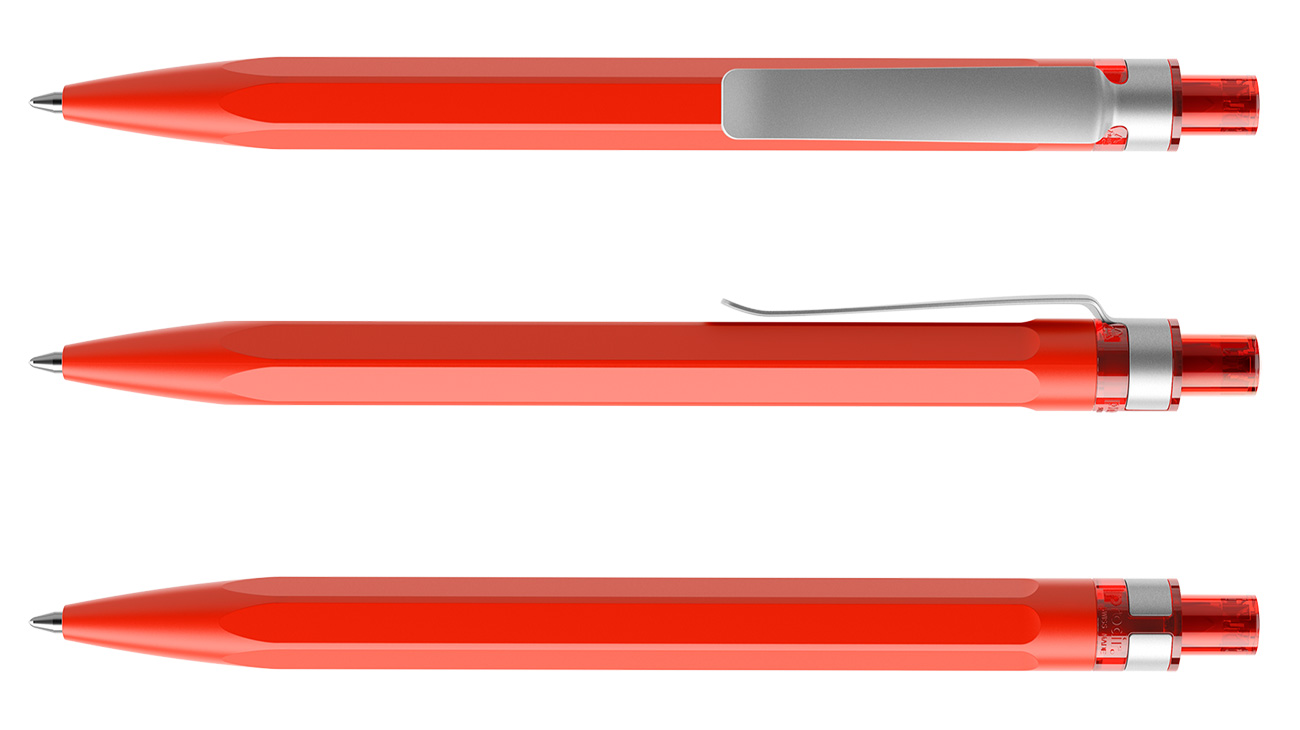 Prodir Kugelschreiber QS50 PMS M20 Rot Matt Metall-Clip