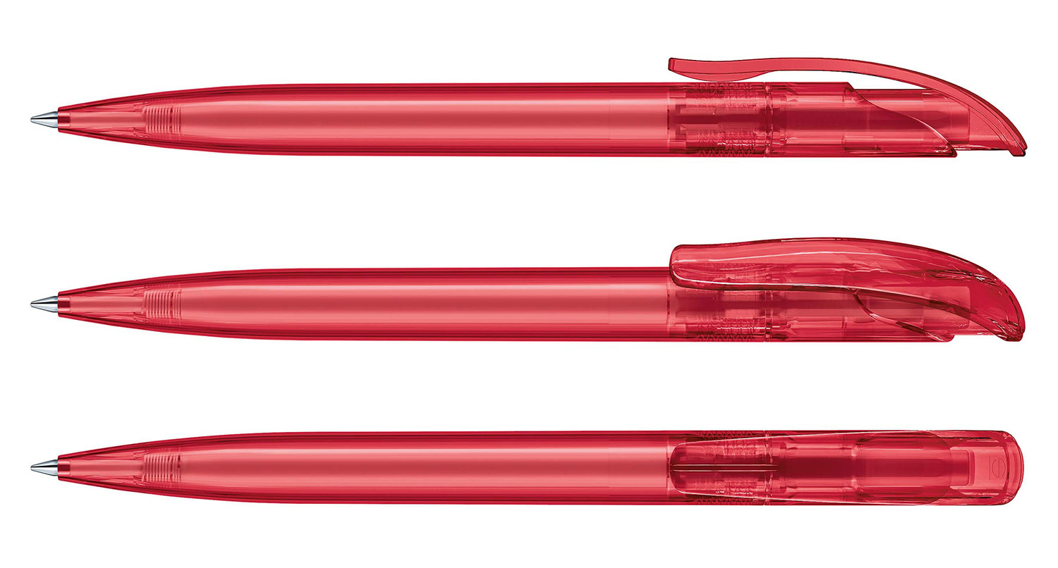 Senator Kugelschreiber Challenger Dunkelrot Clear
