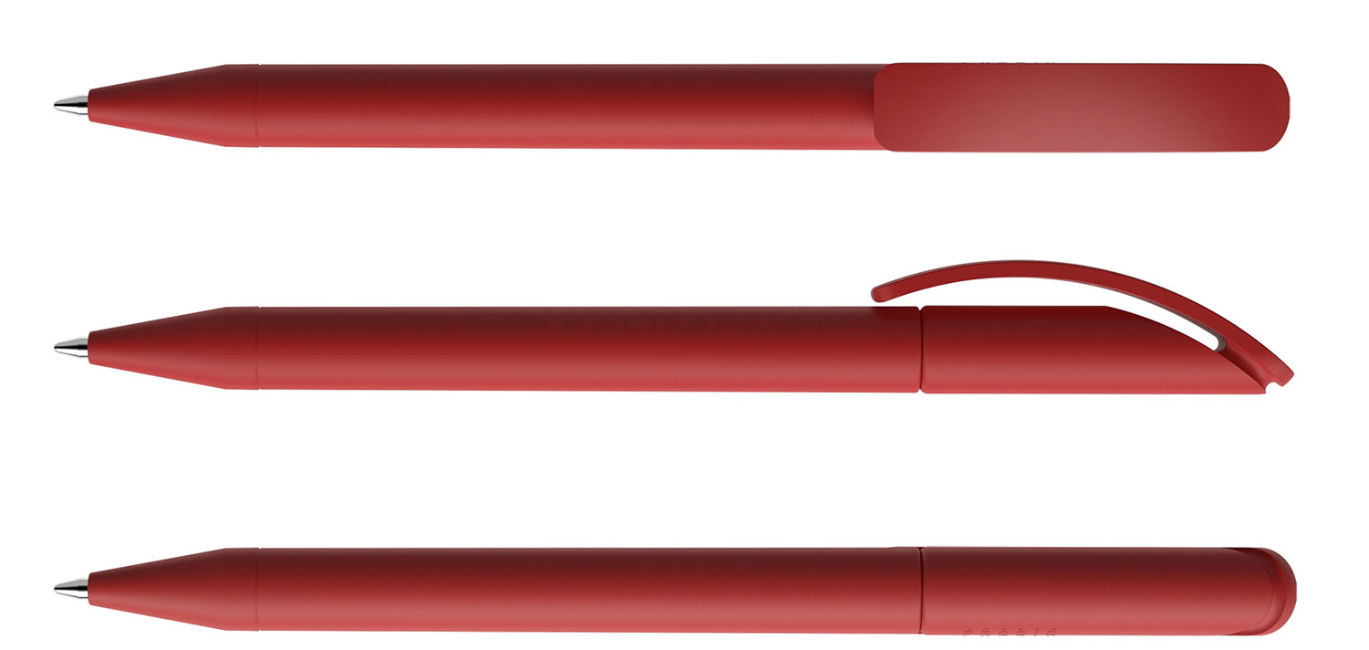 Prodir Kugelschreiber DS3 TRR R21 Dunkelrot Soft-Touch