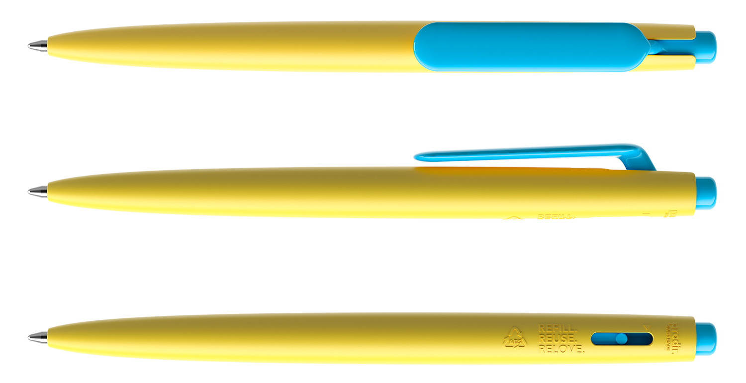 Prodir Kugelschreiber DS11 PMP M07 P58 Gelb-Cyanblau