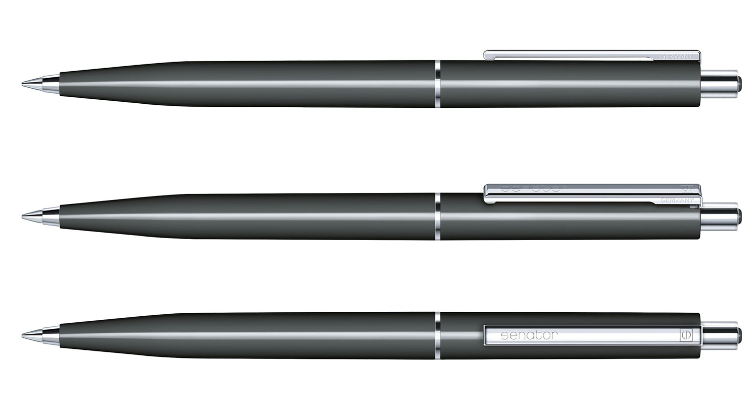 Senator Kugelschreiber Point Dunkelgrau Poliert