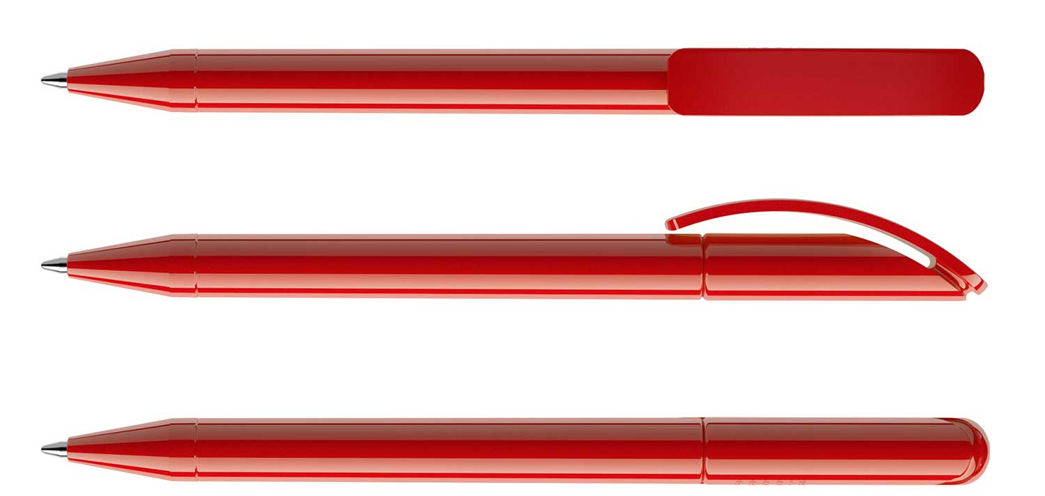 Prodir Kugelschreiber DS3 TPP P20 Rot Poliert