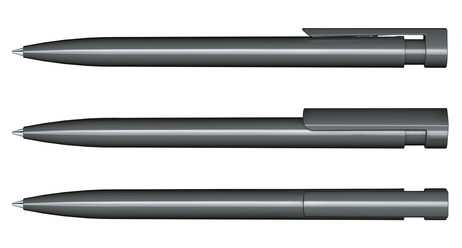 Senator Kugelschreiber Liberty Dunkelgrau Poliert