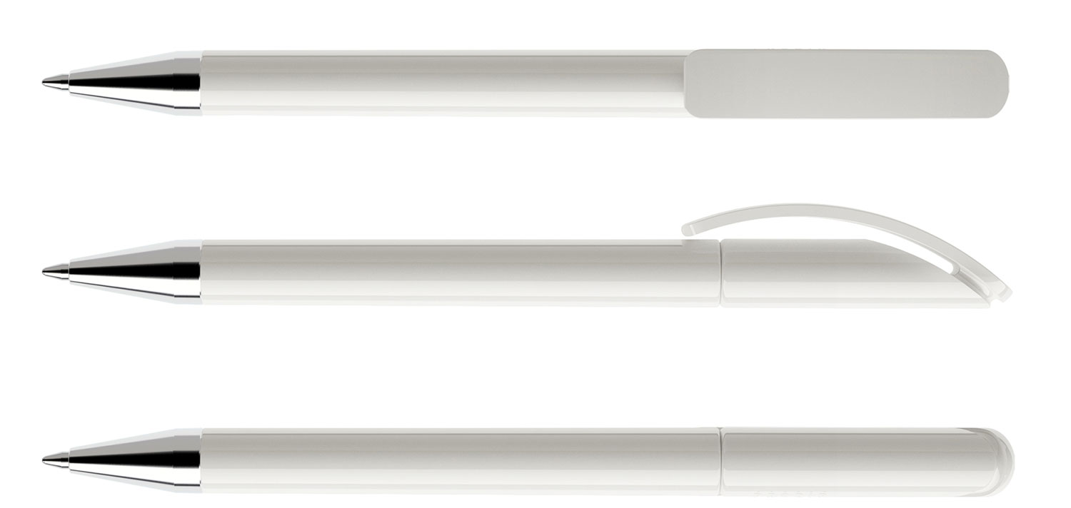 Prodir Kugelschreiber DS3 TPC P02 Weiss Poliert