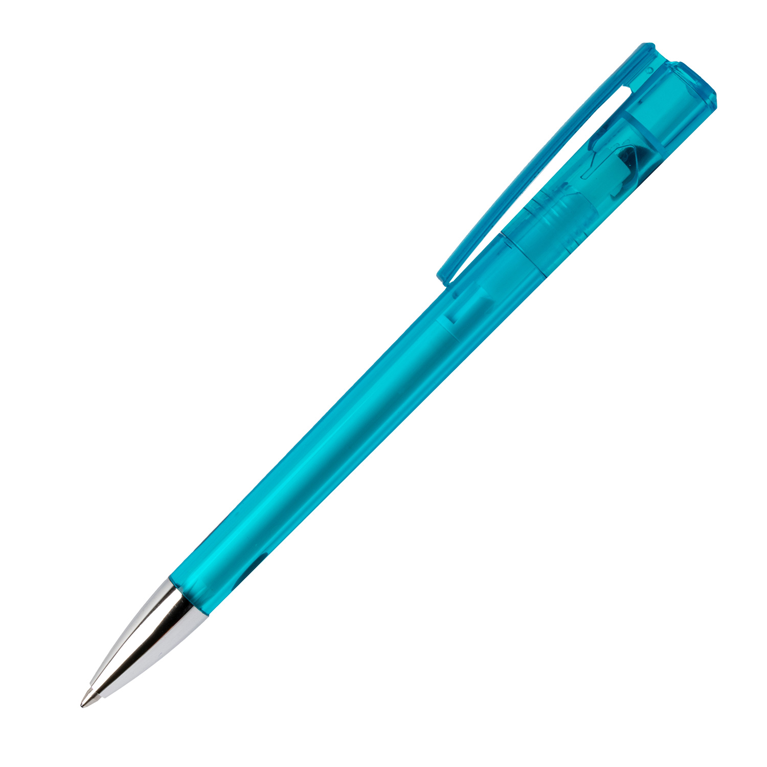 Burger Swiss Pen Kugelschreiber Elan Brilliant 1005 Transparent Hellblau
