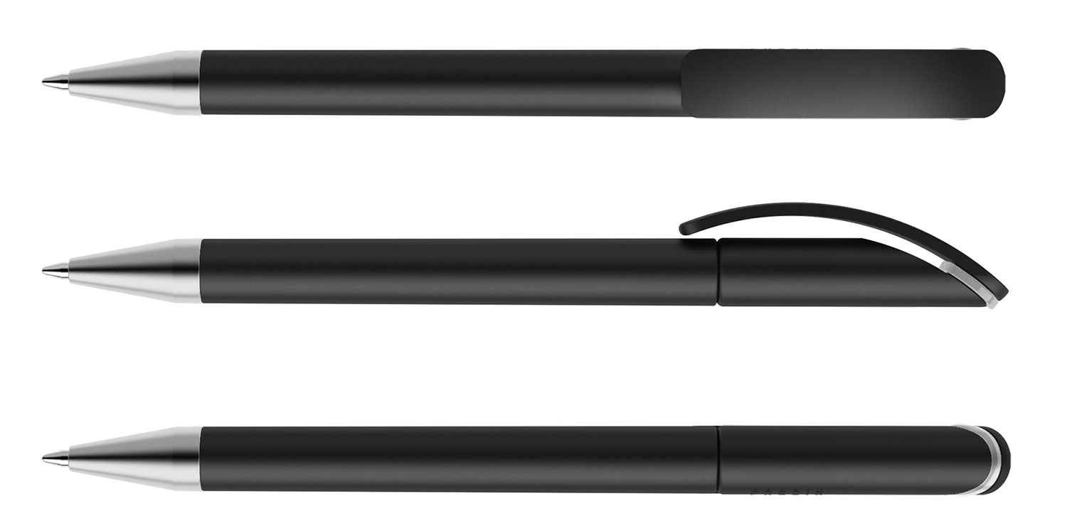 Prodir Kugelschreiber DS3 TMS M75 Schwarz Matt
