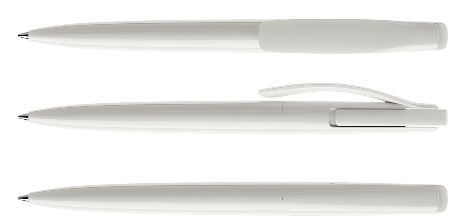 Prodir Kugelschreiber DS2 PPP P02 Weiss Poliert