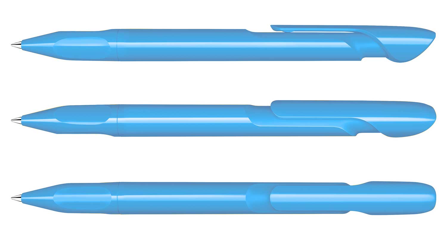 Senator Kugelschreiber Evoxx Recycled Hellblau Poliert