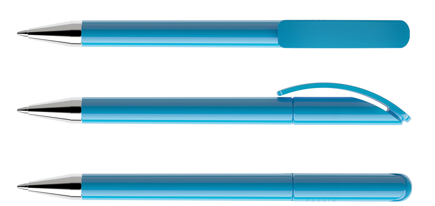 Prodir Kugelschreiber DS3 TPC P58 Hellblau Poliert