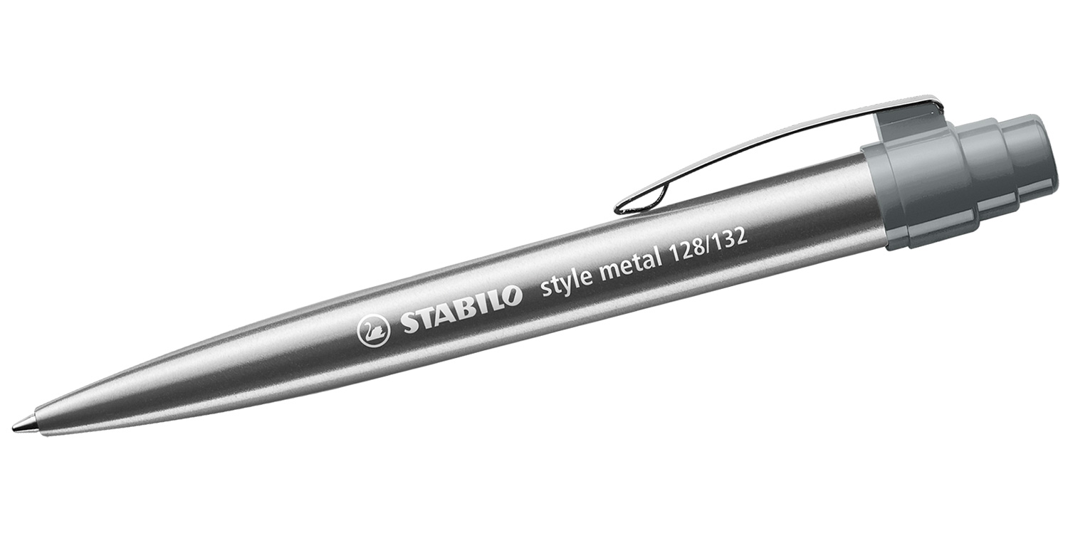 STABILO Kugelschreiber style metal Grau