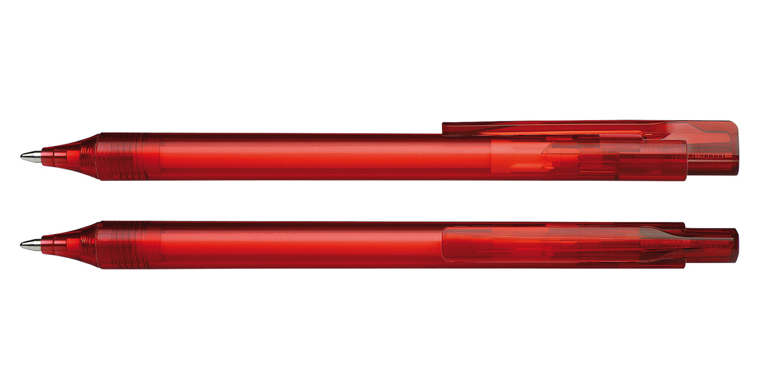 Schneider Kugelschreiber Essential Transparent Rot