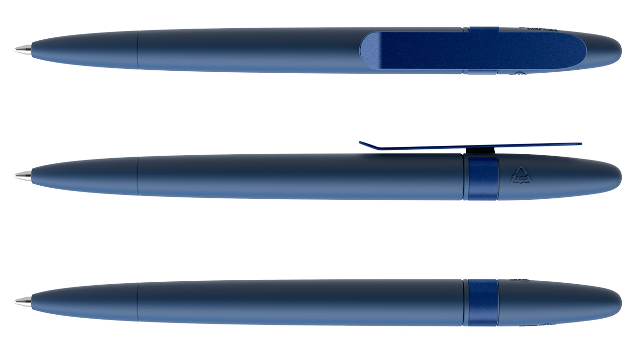 Prodir Kugelschreiber DS5 TSR R62 S61 Sodalite Blau Soft-Touch Metall-Clip Blau