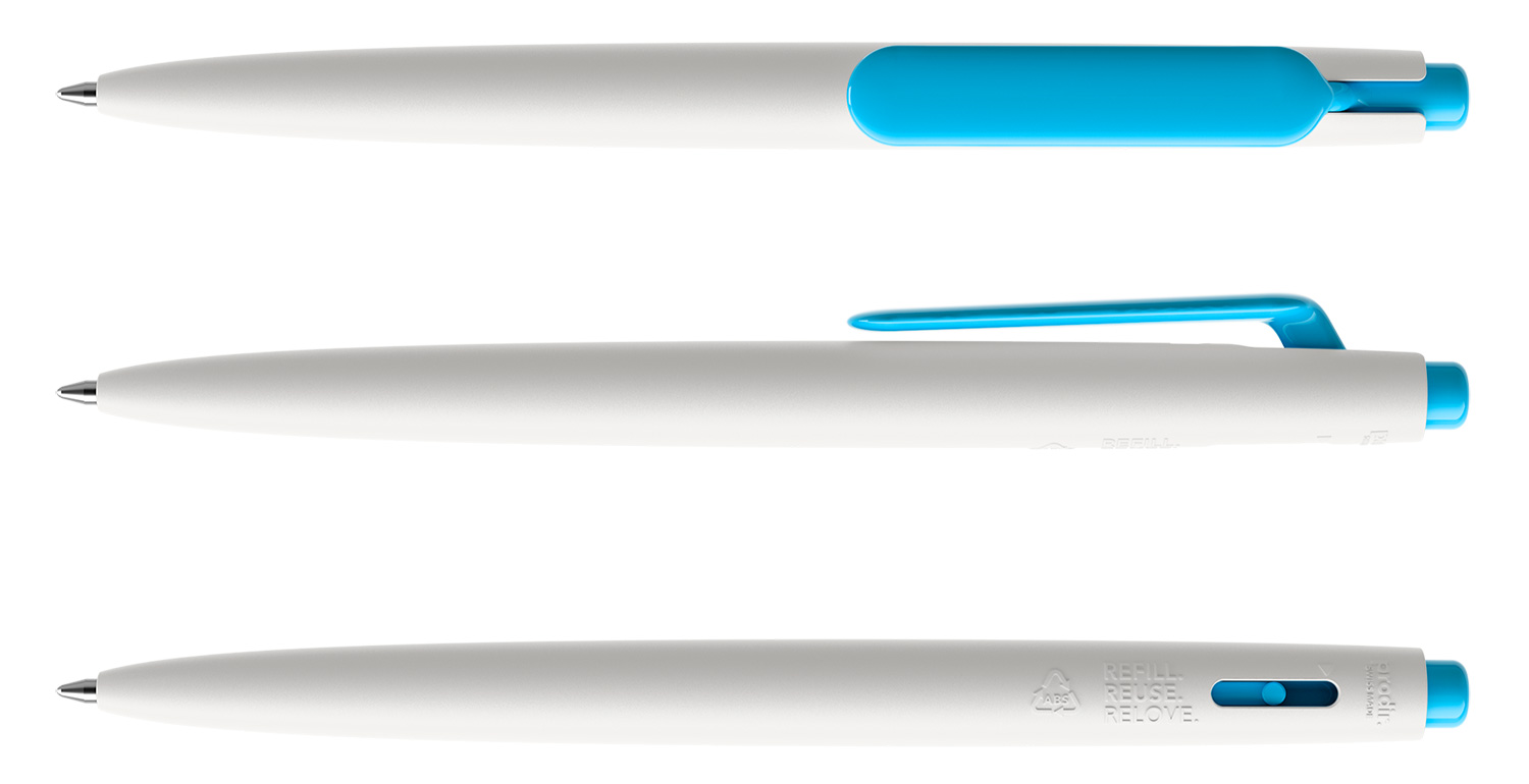 Prodir Kugelschreiber DS11 PMP M02 P58 Weiß-Cyanblau