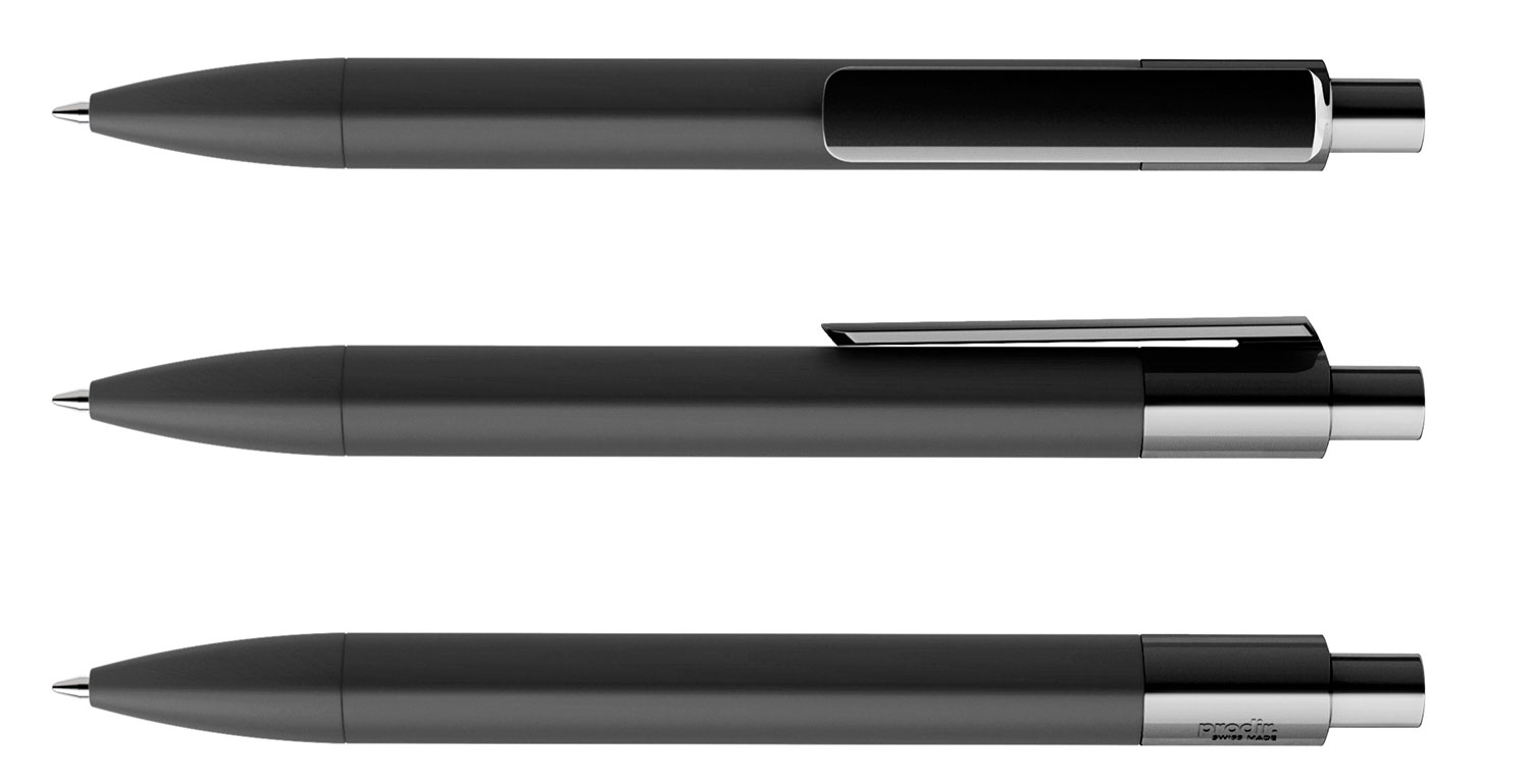 Prodir Kugelschreiber DS4 PRR P75 Schwarz Soft-Touch