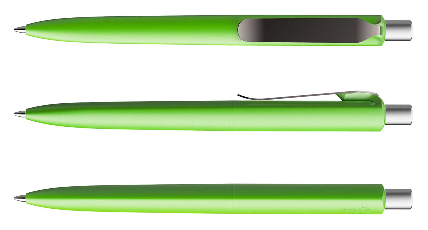 Prodir Kugelschreiber DS8 PSM M47 S75 Grün Matt Metall-Clip Graphit