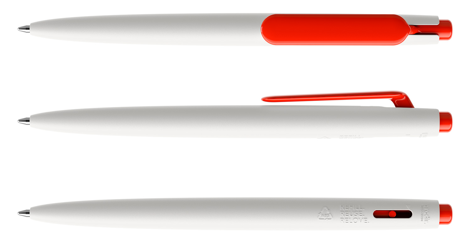 Prodir Kugelschreiber DS11 PMP M02 P20 Weiß-Rot