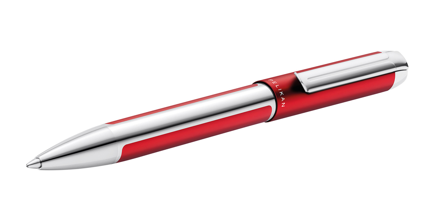 Pelikan Kugelschreiber PURA Bordeaux-Silber